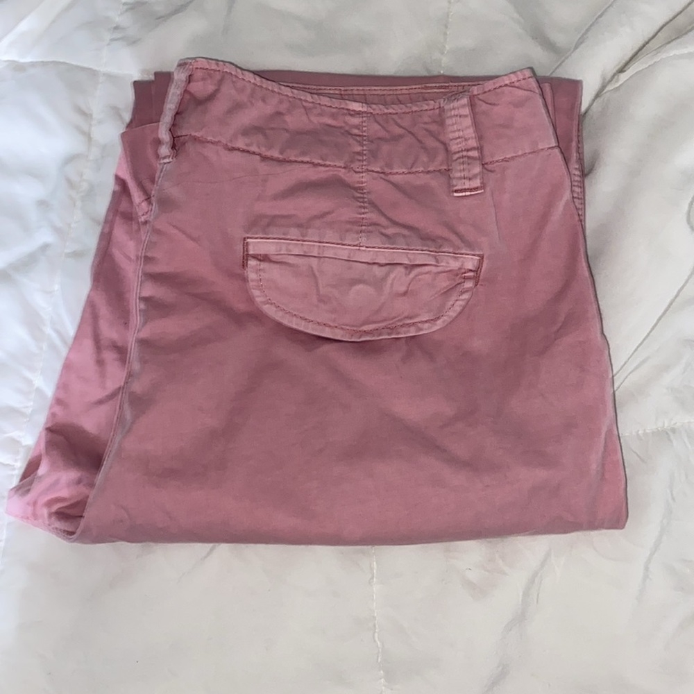 Gap straight leg casual pants, 100% cotton. Size 10 Pink